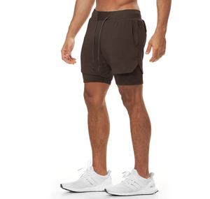 Short de sport à séchage rapide pour homme pour la course à pied et l'entraînement Logo personnalisable Pantalon de survêtement Poches Gym Wear Activewear Fitness Training - Product Image 1