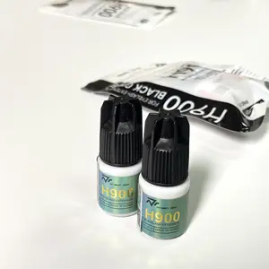 Cola para cílios pontiaguda 5ml, impermeabilizante de baixa umidade, secagem rápida, extensões para cílios, cola à prova de suor e cheiro baixo, venda imperdível