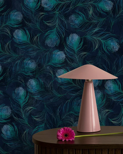 Le <span class=keywords><strong>papier</strong></span> <span class=keywords><strong>peint</strong></span> personnalisé en plumes <span class=keywords><strong>de</strong></span> <span class=keywords><strong>paon</strong></span> est utilisé pour les murs <span class=keywords><strong>de</strong></span> fond <span class=keywords><strong>de</strong></span> la chambre à coucher, du salon et du canapé. - Product Image 2