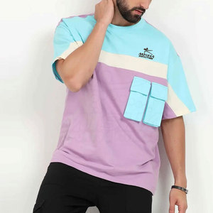 T-shirt surdimensionné personnalisé le plus vendu, 100 % coton, toucher doux, tricoté, couleur unie, haute qualité, respirant, prix bas, vente en gros - Product Image 3