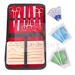 Almohadilla de práctica de sutura quirúrgica para estudiantes de enfermería de alta calidad, de sutura para entrenamiento médico Kit, instrumentos Surgiright - Product Image 4