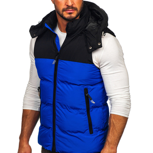 Chalecos cálidos gruesos a prueba de viento con cuello levantado para hombre, chaleco de burbujas, chaqueta sin mangas, Chaleco Ajustado Polar de lana, chalecos acolchados sin mangas - Product Image 4