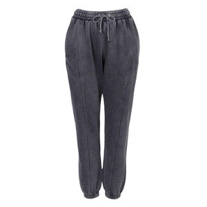 Pantalones Deportivos de Mujer con Lavado Ácido, 100% Algodón Orgánico, Marca Privada, Pantalones Deportivos de Hombre con Lavado Ácido en Venta - Product Image 6