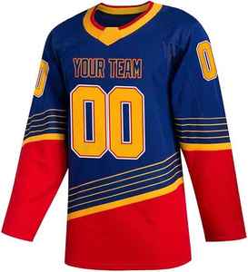 ODM Men Ice <b>Hockey</b> Jerseys Custom Team Shirt Polyester Sublimation Printing Long Sleeve Practice Training Sportswear Wholesale - Product Image 3