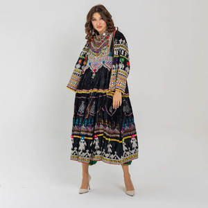 2023 última llegada vestido Kuchi afgano para ropa de boda precio barato cómodo suave mujeres vestido afgano - Product Image 6