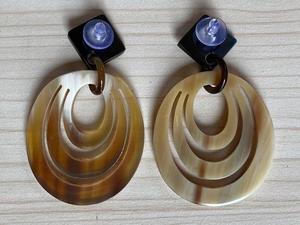 Boucles d'oreilles en corne de buffle pour filles, boucles d'oreilles pour femmes, bijoux en corne, corne naturelle pour femmes, haute qualité - Product Image 3