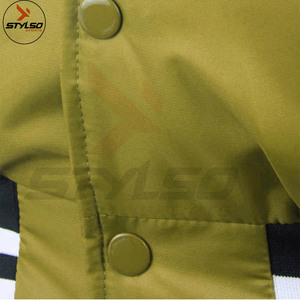 OEM Manufacturer Wholesale Custom <b>Men's</b> High Quality 100% Polyester Satin <b>Bomber</b> <b>Jacket</b> Solid Color Winter Letterman Pattern New - Product Image 6