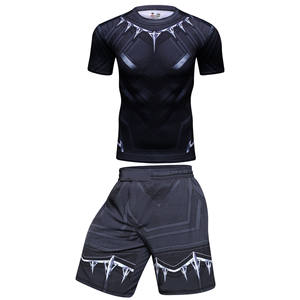 Ensemble de compression Rash Guard MMA à manches longues OEM avec logo personnalisé imprimé par sublimation, matière Spandex/Nylon, séchage rapide, respirant - Product Image 3