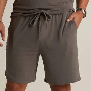 <b>Men's</b> Organic Cotton Casual Breathable Jogger <b>Shorts</b> Custom Jersey Sweat Drawstring Bamboo <b>Woven</b> Technics Plain Dyed - Product Image 1