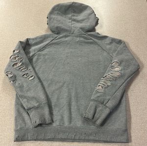 Sudadera con Capucha Personalizada con Logotipo, Diseño Nuevo, Tejido de Punto Desgastado, de Alta Calidad, Térmica, Talla Grande, para Hombre, Poliéster/Algodón - Product Image 3