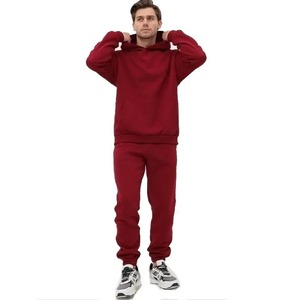 Custom <b>Pullover</b> High Quality Blank Sweat Suits <b>Men</b> Sweat With Pocket Tracksuits Set Blank Jogging Suits <b>Men</b> Sweatsuit - Product Image 1