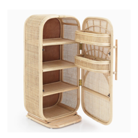 Refrigerador congelador de ratán Natural de alta calidad, muebles para niños para dormitorio, decoración del hogar, venta al por mayor de Vietnam