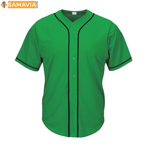 Maillot de baseball personnalisé RTS uniforme boutonné respirant vêtements pour le jour du match pour hommes - Product Image 1