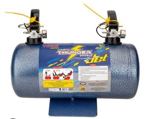 Pistolet à poudre double jet bicolore, cylindre en fer, buse en plastique, portable, étanche, écologique, pour remise de diplôme, Thanksgiving - Product Image 6