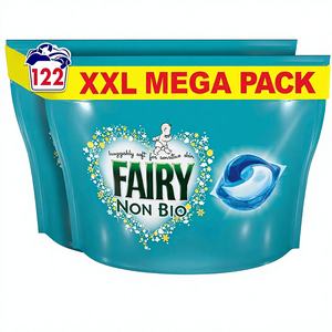 Cápsulas de detergente para ropa Fairy Non Bio All-in-1 PODS, 122 lavados (61x2), para piel sensible - Product Image 6