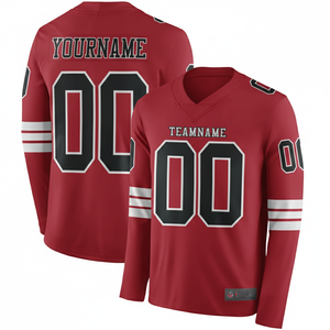 Camiseta Deportiva Personalizada de Manga Larga Estilo Fútbol Americano para Hombre, Joven y Adulto, 100% Poliéster - Product Image 3