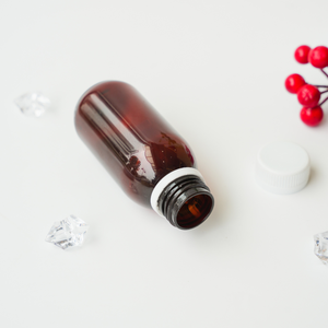 ขวดพลาสติก PET สีน้ำตาลใสขนาด100มล. สำหรับยาและผลิตภัณฑ์ของเหลวอื่นๆ2025ขายส่ง - Product Image 5