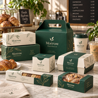 Boîtes d'emballage personnalisées AT PACK avec fenêtre, boîtes à gâteaux, boîtes à pâtisserie et fournitures d'emballage alimentaire pour boulangeries et cafés