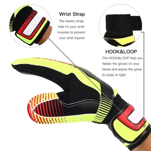 New Arrival Custom Made Soccer Goalkeeper Gloves Hot Sale German Latex Grip Breathable Leather Features - Product Image 4
