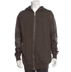 Sweats à capuche à manches longues en cuir PU pour hommes unisexes avec design respirant Vêtements de mode d'hiver avec impression numérique - Product Image 1