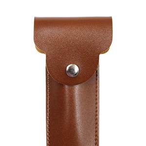 กระเป๋าหนังสำหรับความงามโกนมีดโกน | หนังแท้โกนมีดโกนความปลอดภัยกระเป๋าเดินทาง | มีดโกนกระเป๋ากรณีโลโก้ที่กำหนดเอง - Product Image 2