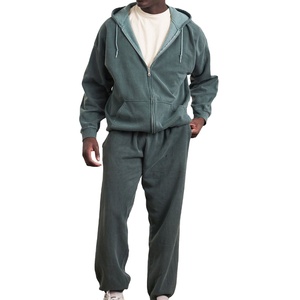 ชุดวอร์มผู้ชายแบบซิปพร้อมป้ายสั่งทำพิเศษ ชุดวอร์ม OEM ระบายอากาศได้ดี ชุดวอร์มผู้ชายแบบฟอกสี ผลิตโดย HS 2026 - Product Image 4