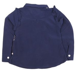 Camisa de Manga Larga para Niñas - Azul Marino - Product Image 3