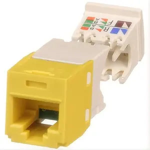 UTP RJ45 Modular Jack Panduit Cat6 Cat6e Keystone Jack CJ688TGYL