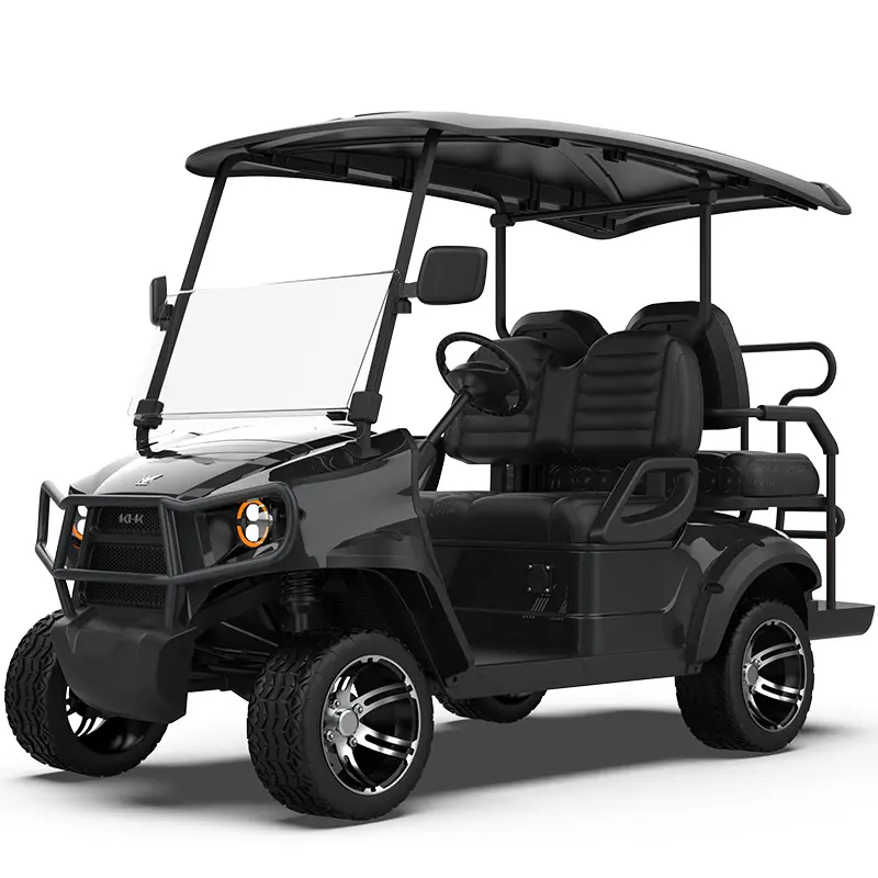 2024 Neuestes einzigartiges Design 4-Sitzer Golf Club Car mit bis zu 100 Kilometern Lithium High Fidelity Lautsprecher Preis Electric Gol