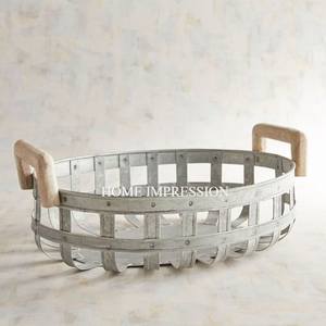 Bols gigognes ronds décoratifs en métal galvanisé pour la maison et le jardin Bol de service alimentaire Style japonais Pièce maîtresse Décor Bol Fourniture - Product Image 2