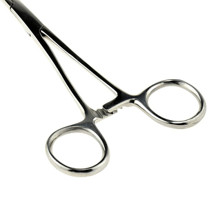 Pince en acier inoxydable à usage unique de haute qualité Foerster éponge courbe droite Instruments chirurgicaux manuels base alimentée haute - Product Image 3