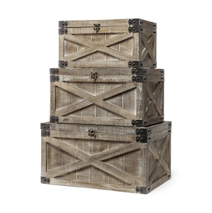 Boîte de rangement en bois décorative faite à la main organisateur de bijoux personnalisé en gros pour l'organisation de stockage de bureau de cuisine à domicile - Product Image 5