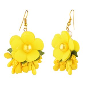 ชุดเครื่องประดับเจ้าสาวผลิตจากลูกปัดไข่มุกสีเหลือง - Product Image 5