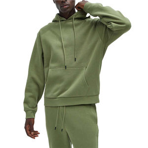 100% coton polaire Fit hommes logo 2025 sweats à capuche Top qualité vierge sweats à capuche unis poids lourd goutte épaule sweats à capuche fabricant - Product Image 3