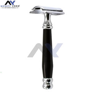 Maquinilla de Afeitar de Doble Filo Premium, Afeitado Suave, Reutilizable, Ecológica, Maquinilla de Afeitar Tradicional con Mango de Ébano Natural para Mujeres y Hombres - Product Image 6