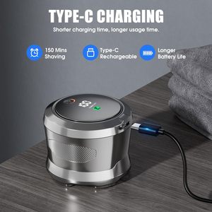 Recortadora Eléctrica para Cabeza Calva para Hombre, Afeitado en Seco y Húmedo, Impermeable, con Pantalla LED y Carga USB-C, Cuchillas de Repuesto, IPX7 - Product Image 1