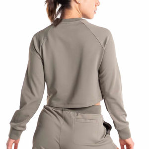 Sudadera con Capucha Corta de Forro Polar para Mujer, Moderna, para Invierno y Verano, para Gimnasio y Yoga - Product Image 2