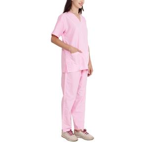 Tenue Médicale Unie de Haute Qualité avec Poches et Col en V, Uniforme de Travail Personnalisable pour Médecins et Infirmières, Modèle 2026 - Product Image 3