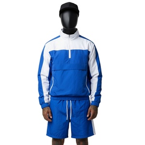 Conjunto Deportivo de Dos Piezas para Hombre, Chaqueta con Capucha y Pantalones Cortos, Diseño Personalizado con Estampado Animal Paisley, 100% Poliéster, Cierre de Cremallera - Product Image 5