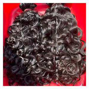 Extensiones de cabello Remy rizado Natural Premium, paquetes de cabello humano tejido, precio de fábrica, suministro de cabello de larga duración sin enredos - Product Image 1