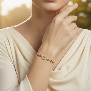 Elegant 14K Gold Rhodium Plated 96-Diamond Round Brilliant Cut Natural Diamond <b>Bracelet</b> & Bangle for Women - Product Image 5