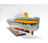 LURLINE 100cm MODÈLE DE BATEAUX EN BOIS/CARGO/PORTE-CONTENEURS/NAVIRES COMMERCIAUX/ARTISANAT