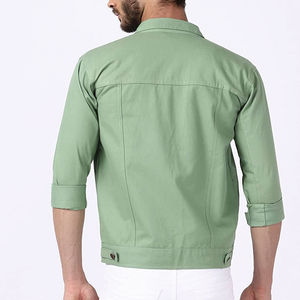 Chaqueta vaquera de lona de estilo Vintage con estilo para hombre, nueva ropa Regular para invierno, informal, a la moda, con soporte frontal a prueba de viento - Product Image 4