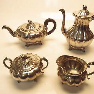 Design de luxe Ensemble communautaire de 4 pièces plaqué or pour la maison Hôtel et ustensiles de cuisine Vaisselle Service à thé et café Service à café décoratif - Product Image 1