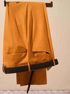 Mill Price 54%<b>LINEN</b> 44%COTTON 2%SPANDEX Europe FASHION STYLE CASUAL Pant DYED Quick Dry Breathable - Product Image 2