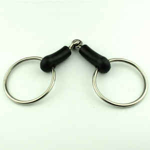 Caballo ecuestre Tom Thumb Cómodo Snaffle Bit Acero inoxidable Caballo Cobre Boca Bits Inglés Western Bit - Product Image 2