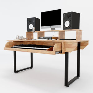 Escritorio para ordenador portátil de oficina con cajón para guitarra StudioDesk 160x70x95cm SD68001 - Product Image 6