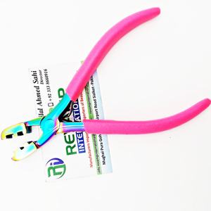 Poignée en caoutchouc rose en acier inoxydable professionnel Micro Kératine Remover Pince Kératine Bonding Fusion Bond Crusher Extension de cheveux - Product Image 5