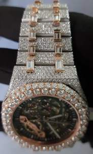 Edición limitada de lujo de acero inoxidable MOVIMIENTO automático reloj VVS Moissanite diamante último Hip Hop 20mm de alta calidad - Product Image 5