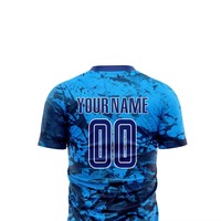 Ensemble d'uniformes de football unisexes OEM d'usine, maillot de football personnalisé, kit d'équipe, design personnalisé, 100% polyester, anti-UV, séchage rapide, col ras du cou